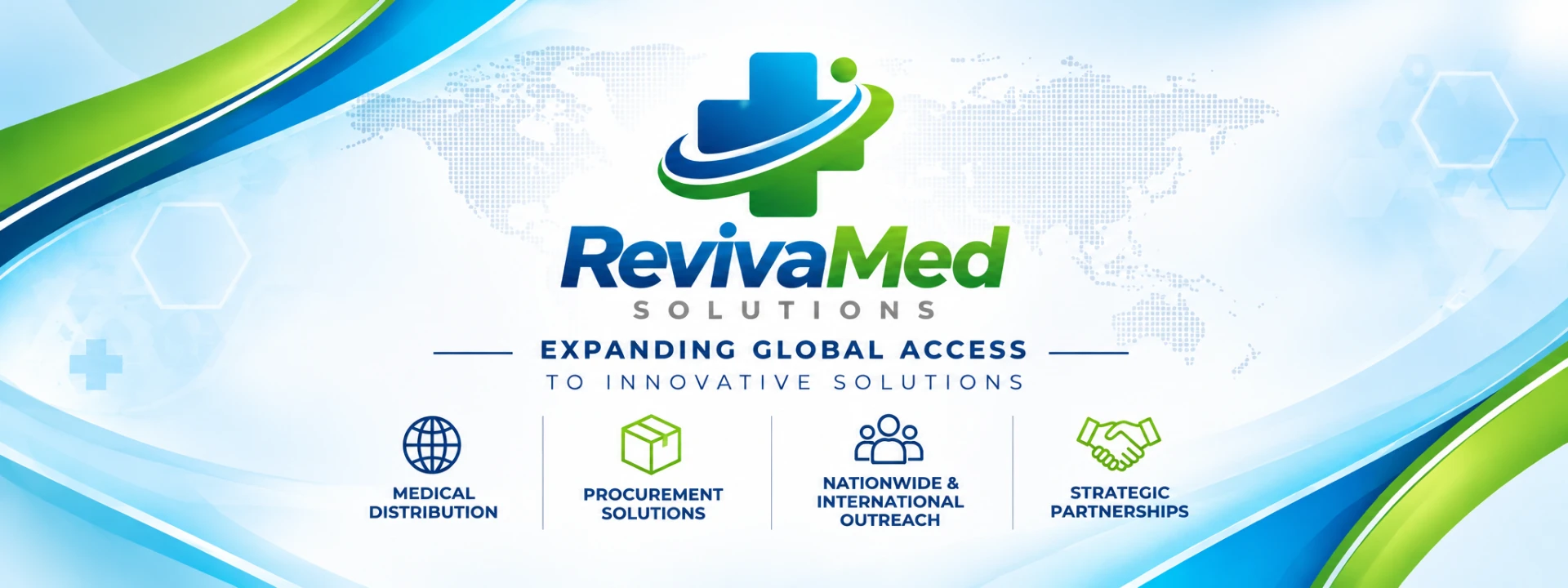 Expanding global access to innovative solutions: medical distribution, procurement solutions, nationwide and international outreach, and strategic partnerships.